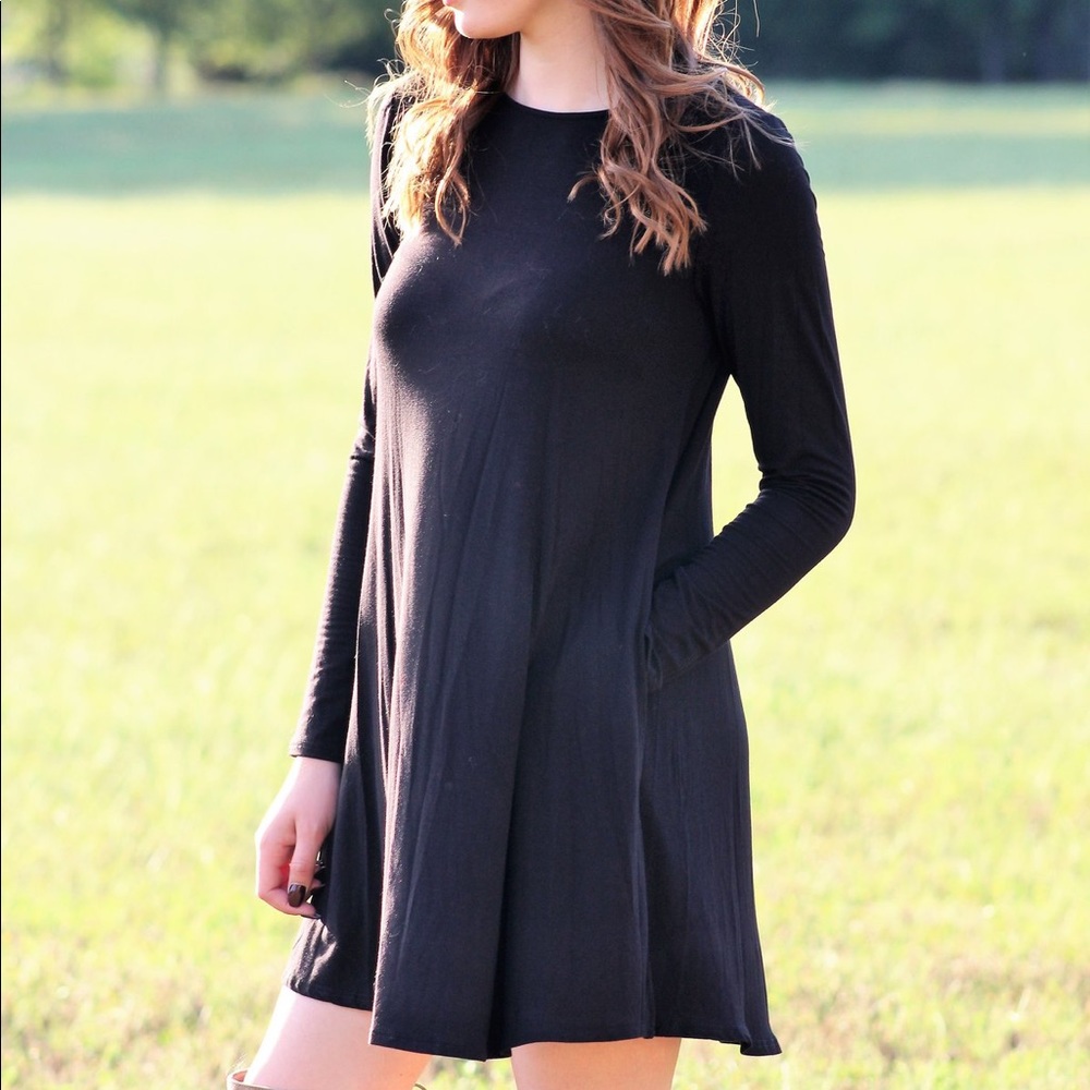 Black Old Navy Shift Dress, Small Petite